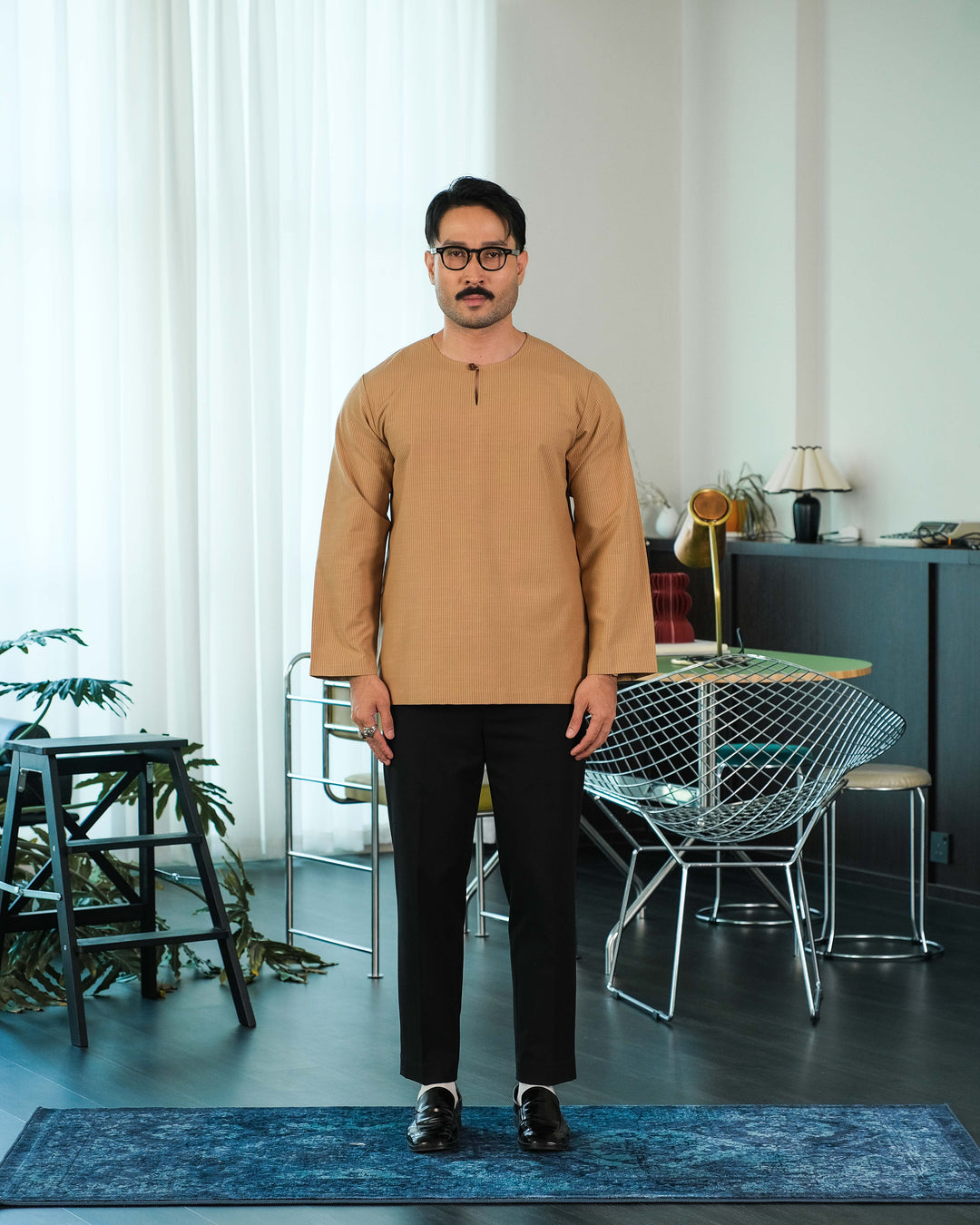 Kurta Malek Garis - Khakis