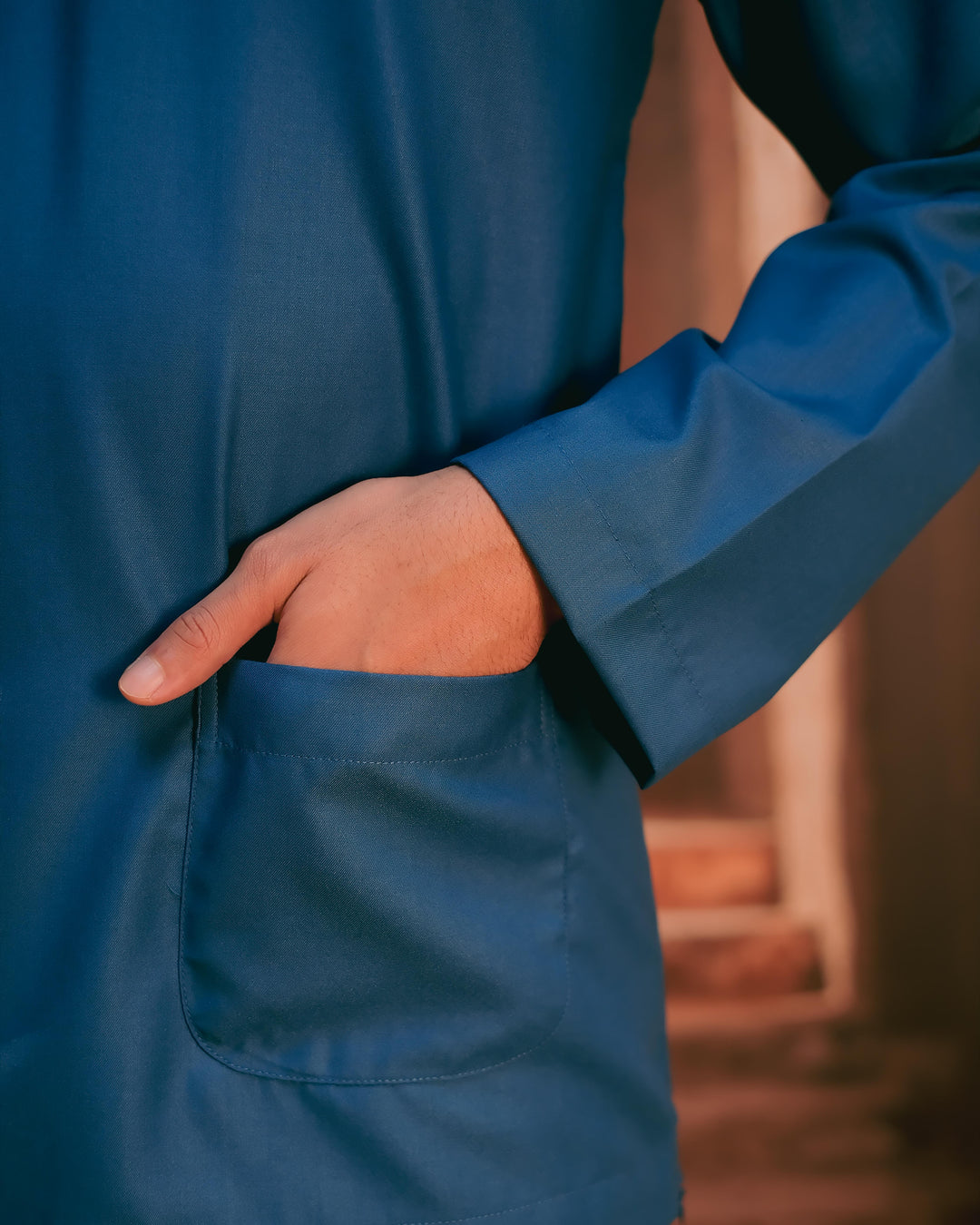 Baju Melayu Teluk Belanga - Royale Blue - SampinExclusiveMy