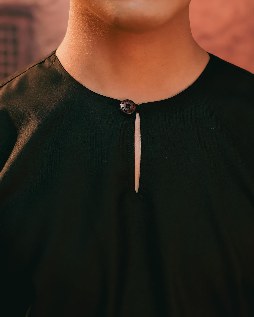 Baju Melayu Teluk Belanga - Black - SampinExclusiveMy