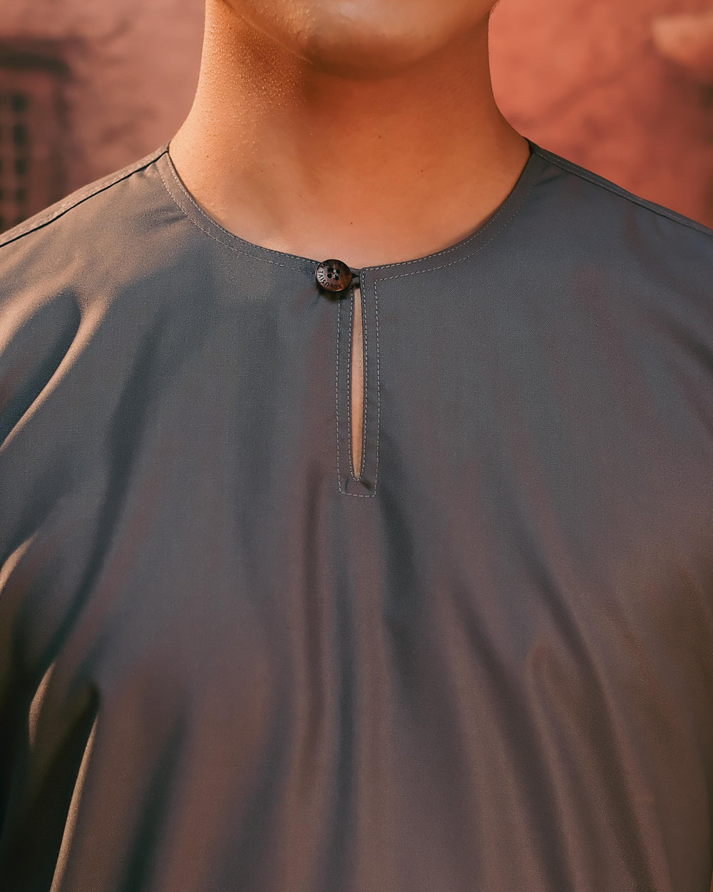 Baju Melayu Teluk Belanga - Dark Grey - SampinExclusiveMy