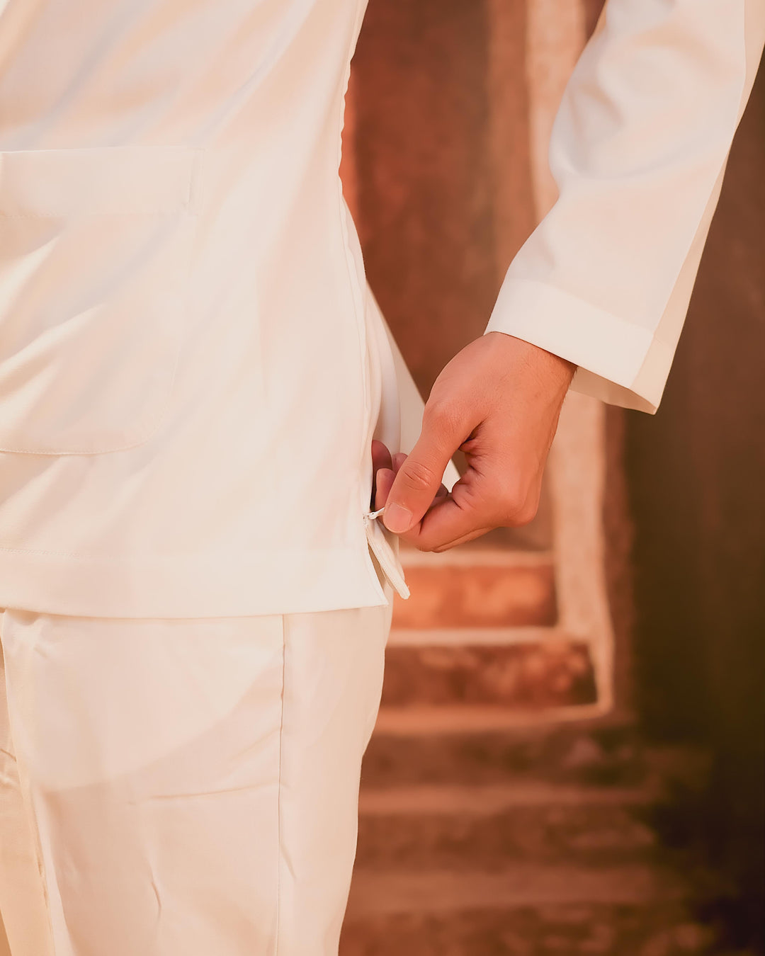 Baju Melayu Teluk Belanga - Offwhite - SampinExclusiveMy