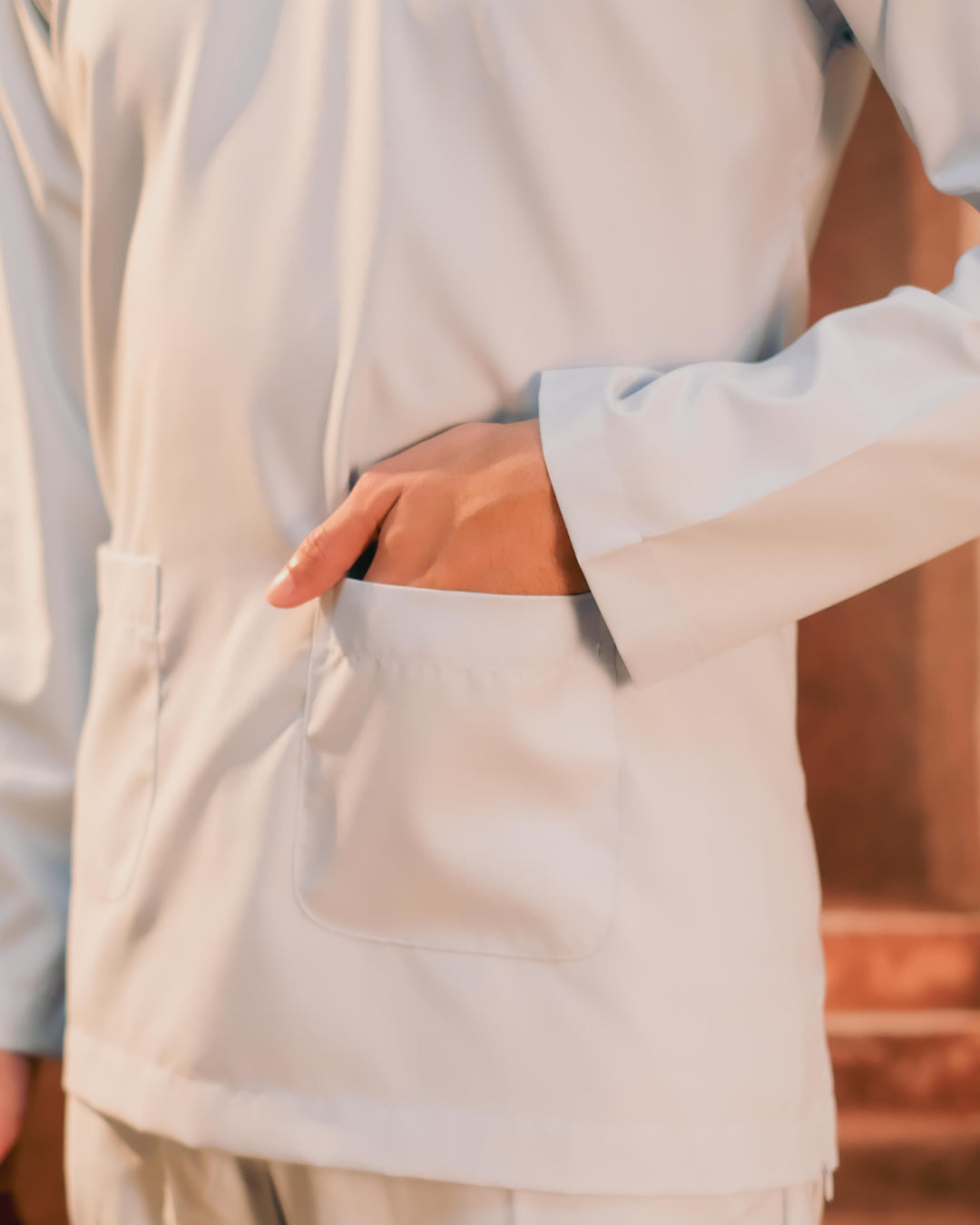 Baju Melayu Teluk Belanga - Soft Blue - SampinExclusiveMy