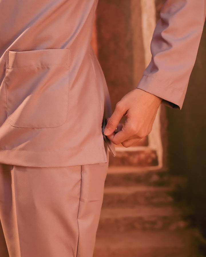 Baju Melayu Teluk Belanga - Soft Purple - SampinExclusiveMy