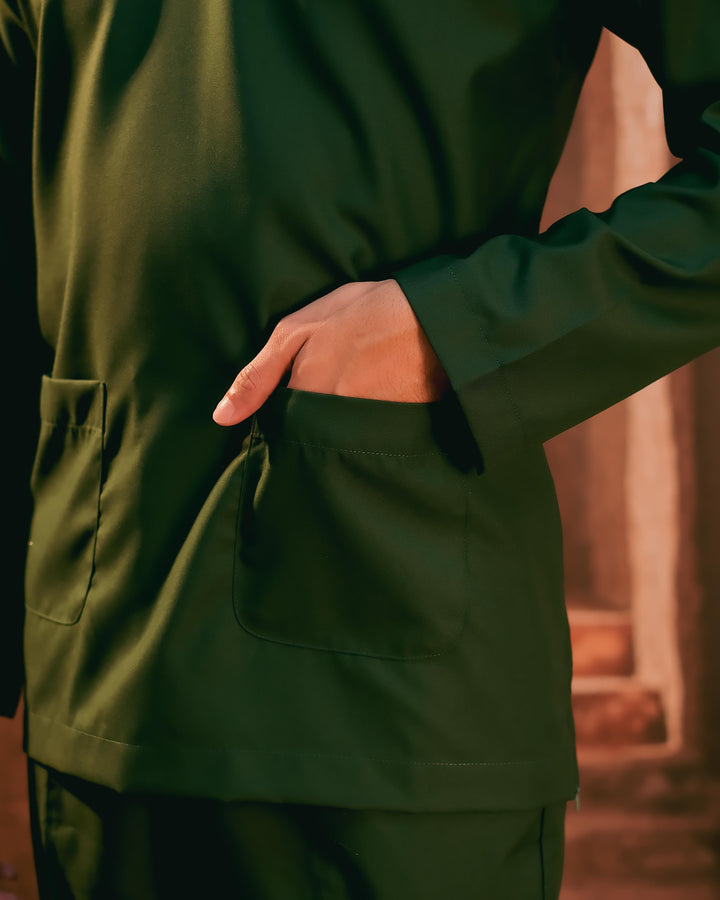 Baju Melayu Teluk Belanga - Emerald Green - SampinExclusiveMy