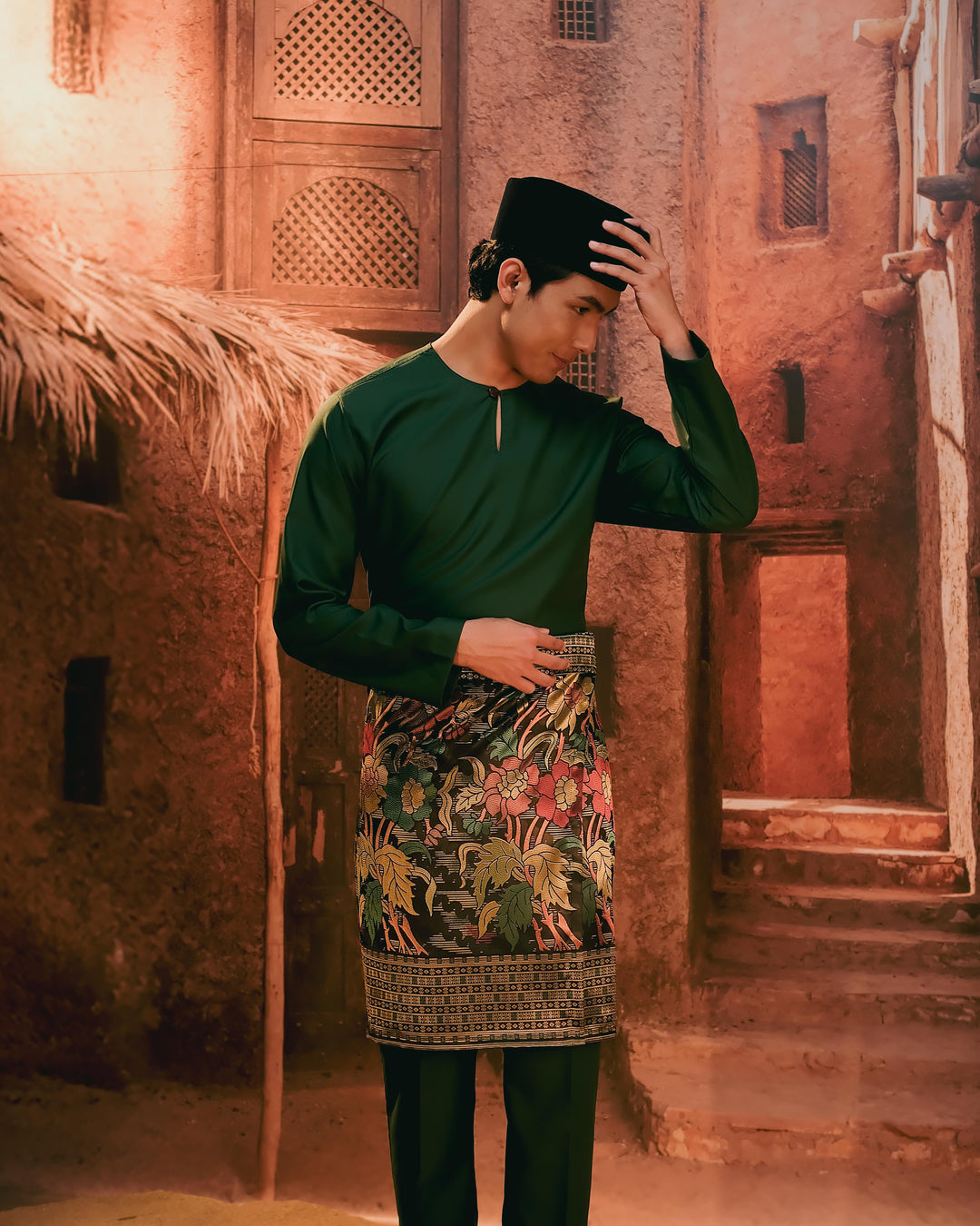 Baju Melayu Teluk Belanga - Emerald Green - SampinExclusiveMy