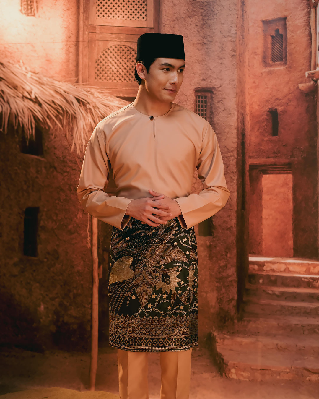 Baju Melayu Teluk Belanga - Nude - SampinExclusiveMy