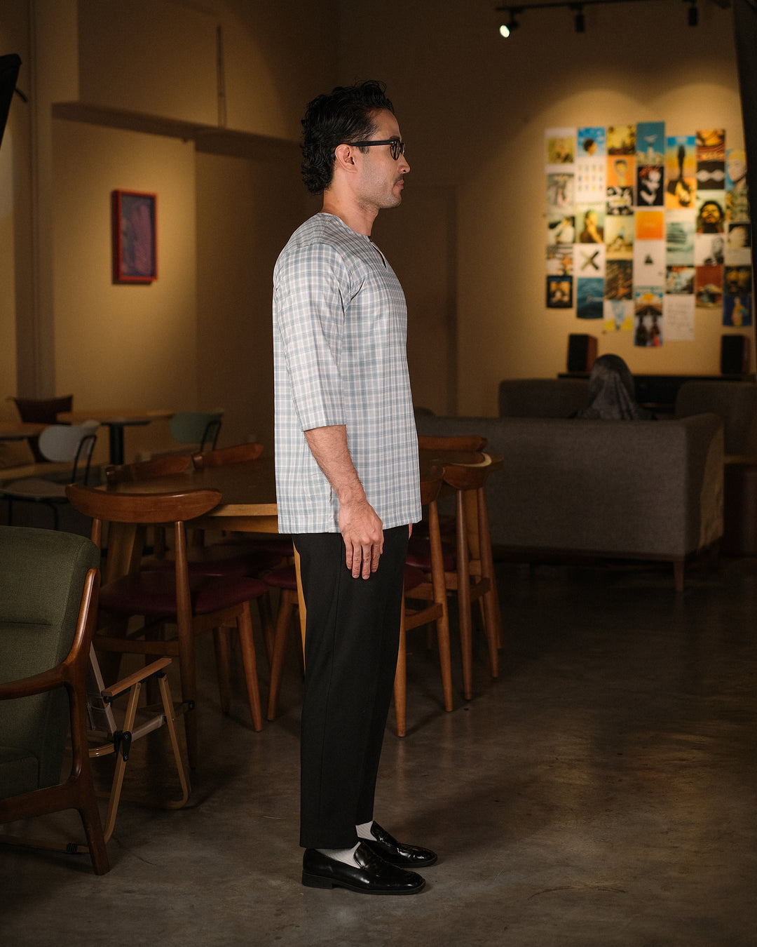 Kurta Patih Dam - Soft Blue