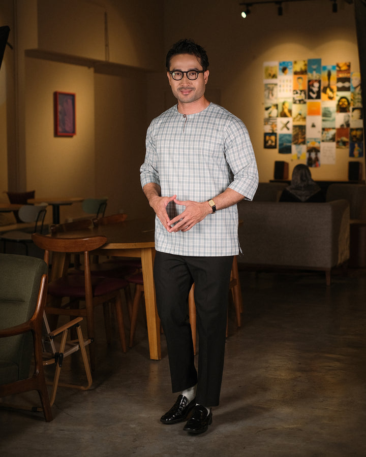 Kurta Patih Dam - Soft Blue