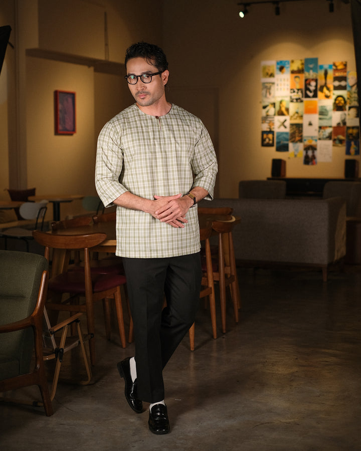 Kurta Patih Dam - Dusty Green