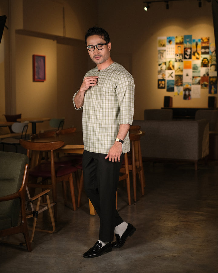Kurta Patih Dam - Dusty Green