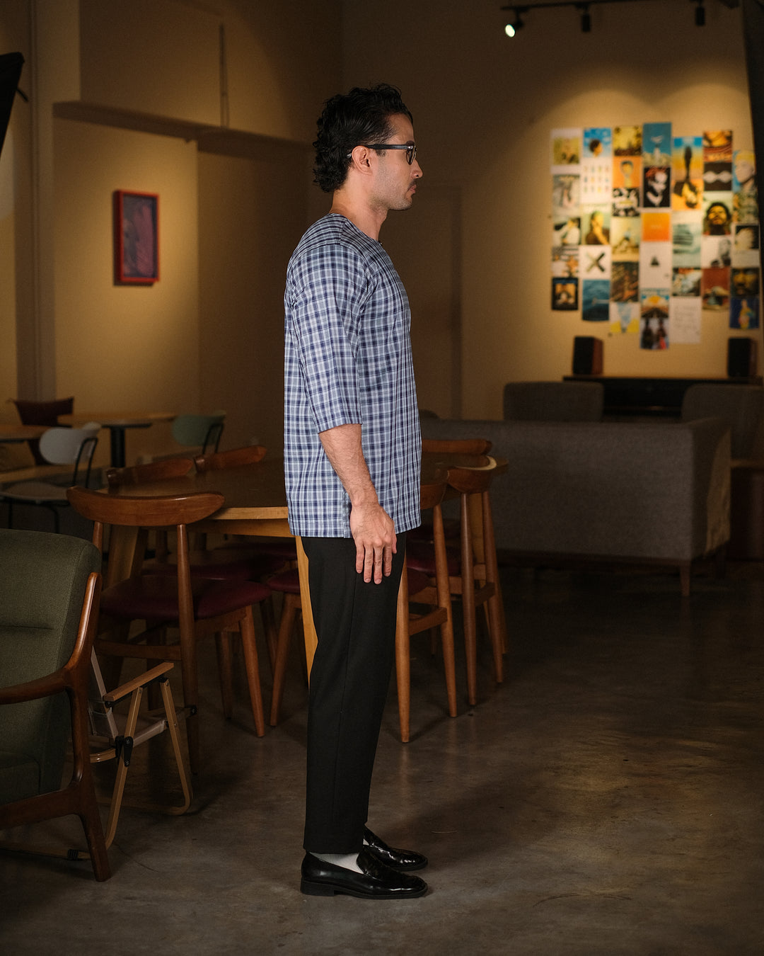 Kurta Patih Dam - Navy Blue