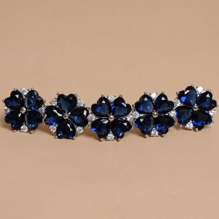 Butang zircon Jasmine - Blue - SampinExclusiveMy