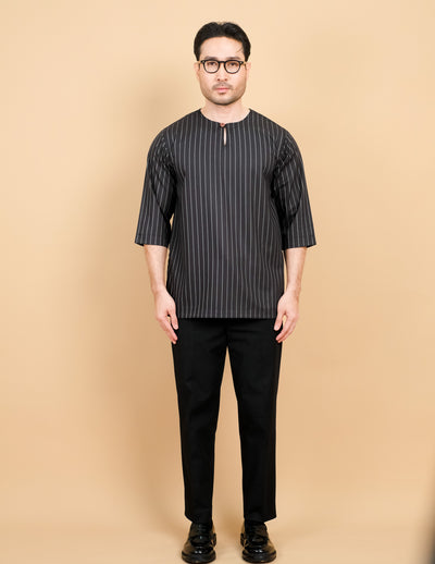 Kurta Patih Jalur - Black