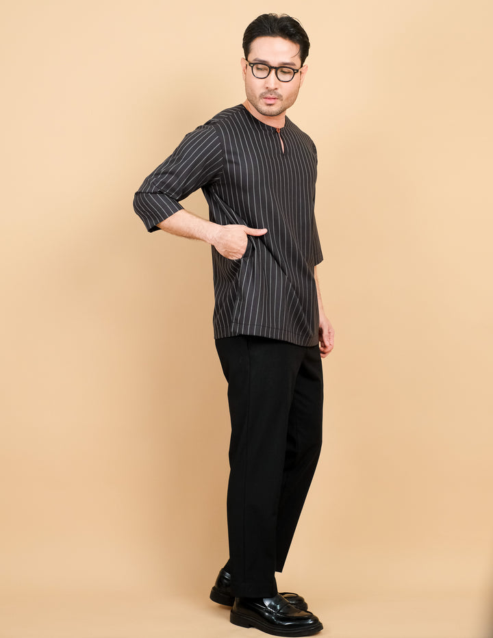 Kurta Patih Jalur - Black