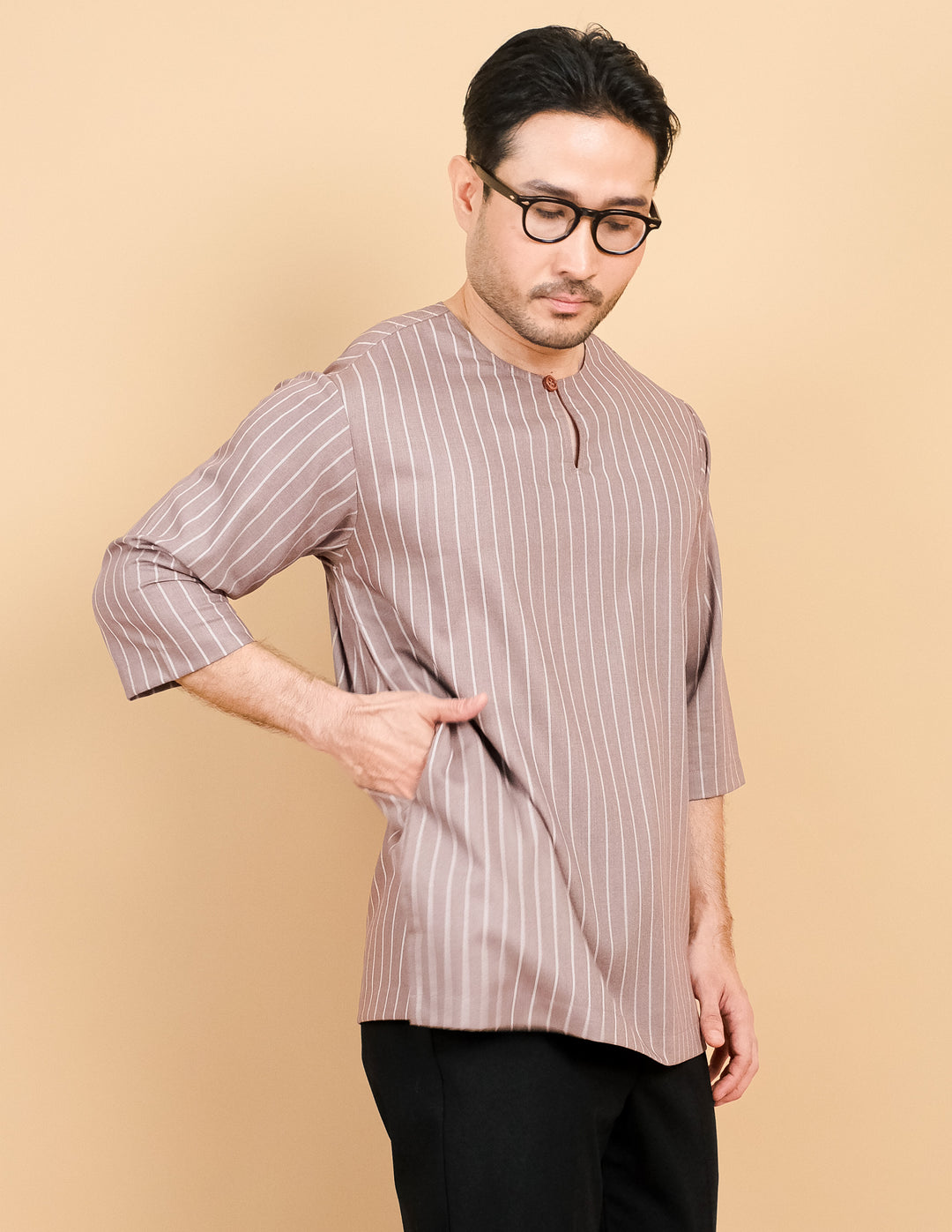 Kurta Patih Jalur - Brown