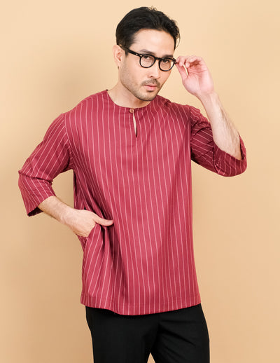 Kurta Patih Jalur - Maroon