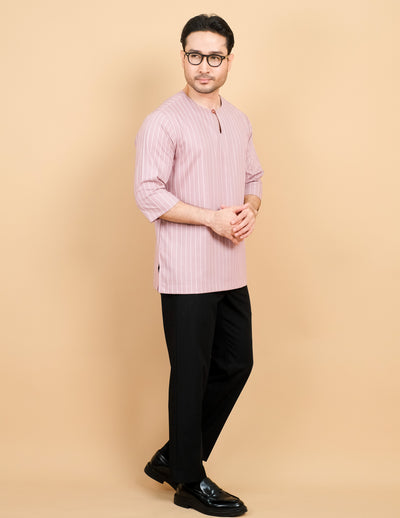 Kurta Patih Jalur - Dusty Pink