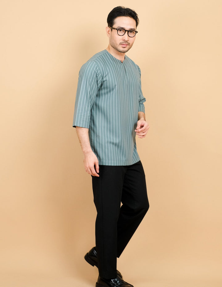 Kurta Patih Jalur - Teal Blue - SampinExclusiveMy