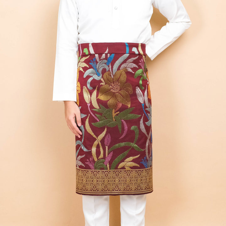 Davinci 61 - Maroon gold & Mix colour (2.5m) - SampinExclusiveMy