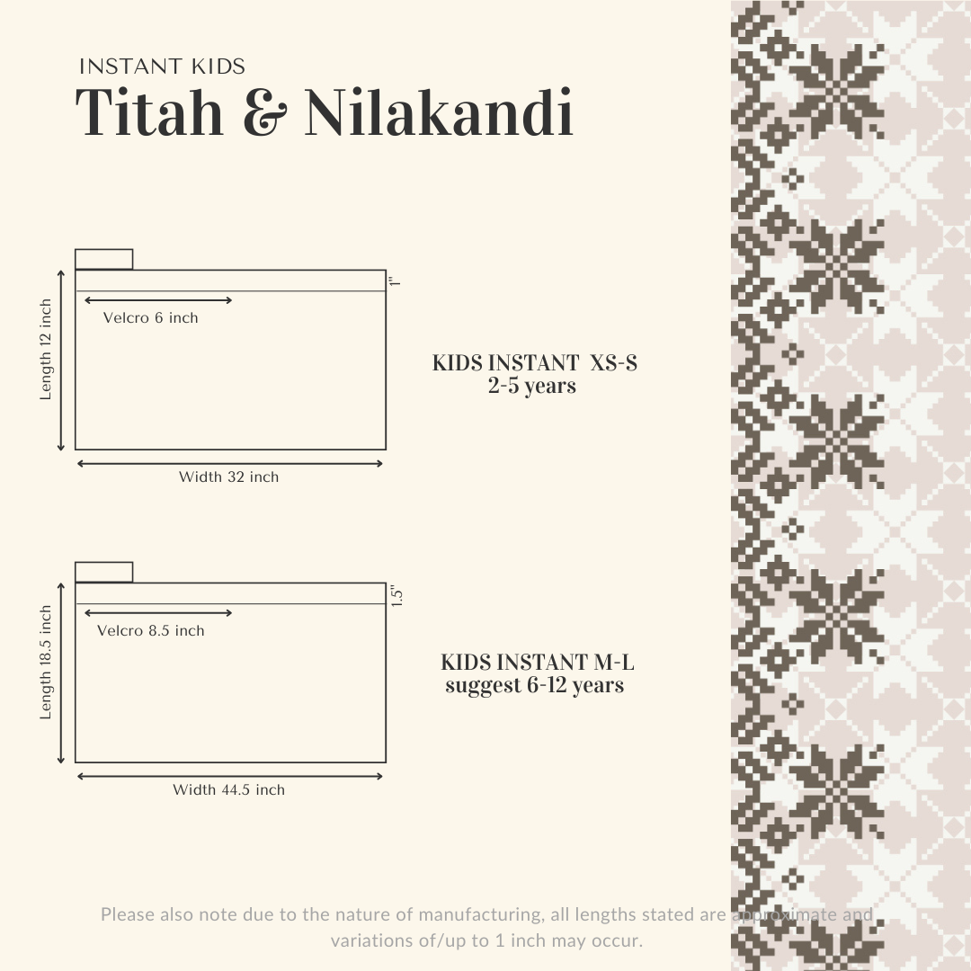 Titah instant kids - NavyBlue & Silver