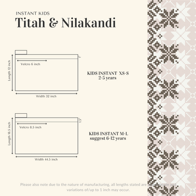 Titah instant kids - NavyBlue & Silver