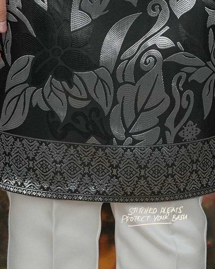 Mawar Original Sampin Adult - Black & Silver