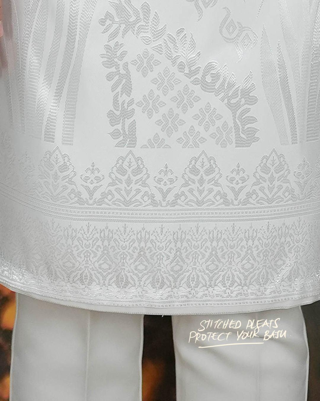 Nirmala Original Sampin Adult - Offwhite & Silver