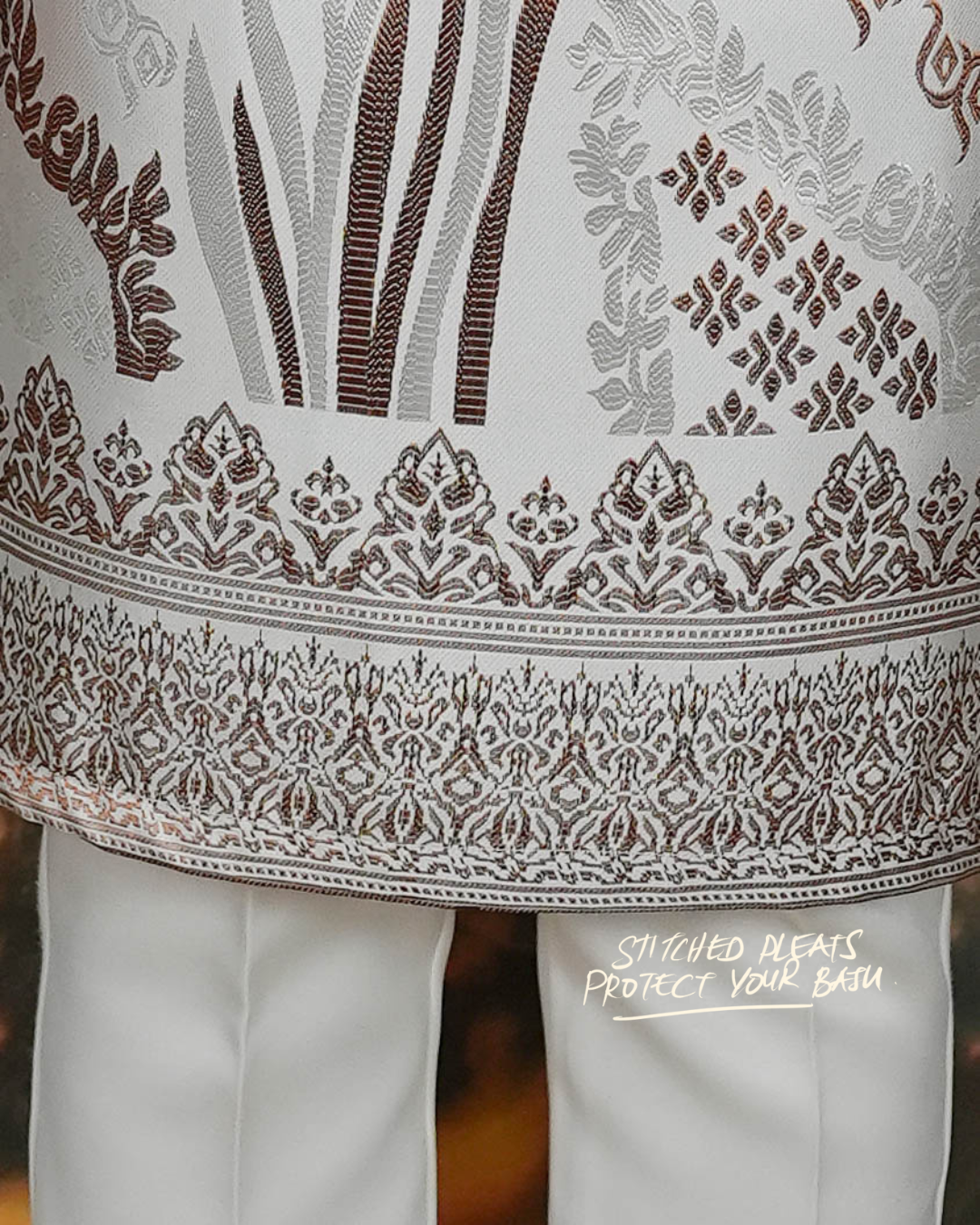 Nirmala Original Sampin Adult - Offwhite & Brown