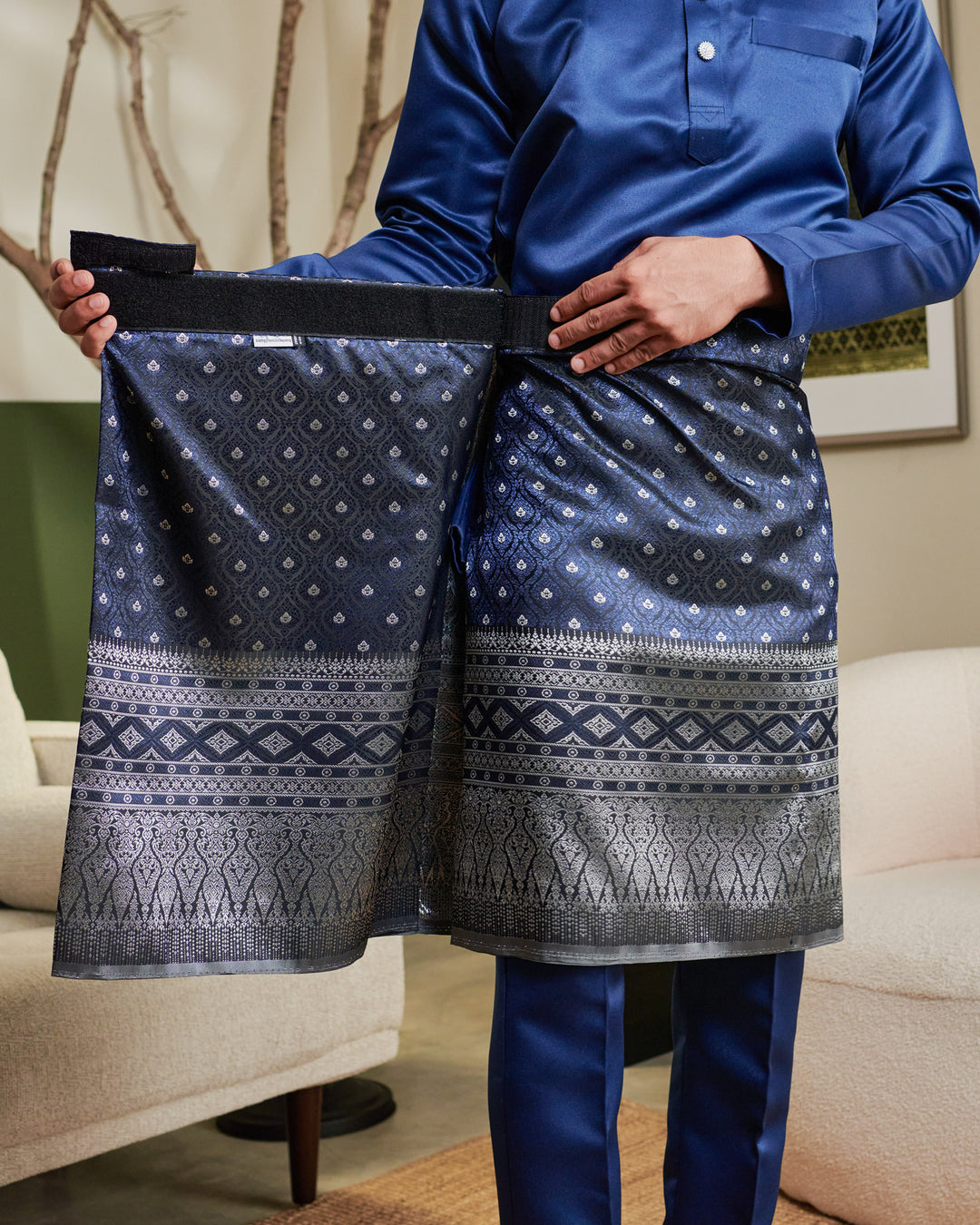 Nilakandi instant Sampin Adult - NavyBlue & Silver