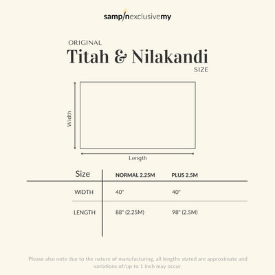 Nilakandi Original Sampin Adult - Offwhite & Silver (Reversible Silver)