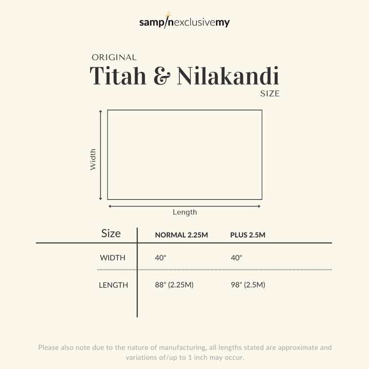 Nilakandi Original Sampin Adult - Cooper & Brick - SampinExclusiveMy