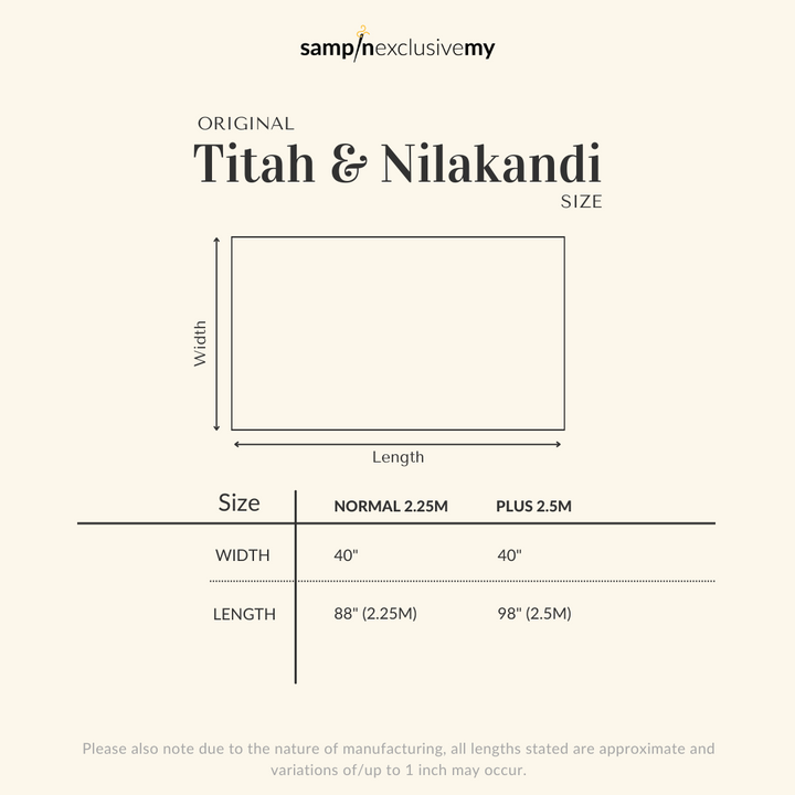 Nilakandi Original Sampin Adult - Silver & Black