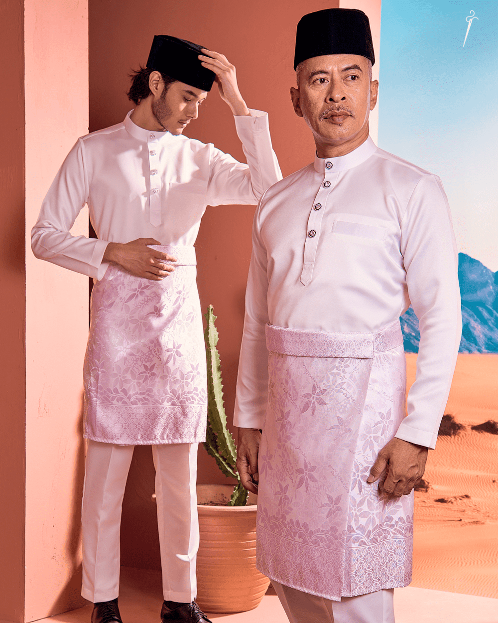 Rebung Instant Sampin Adult - Offwhite & Soft Purple - SampinExclusiveMy