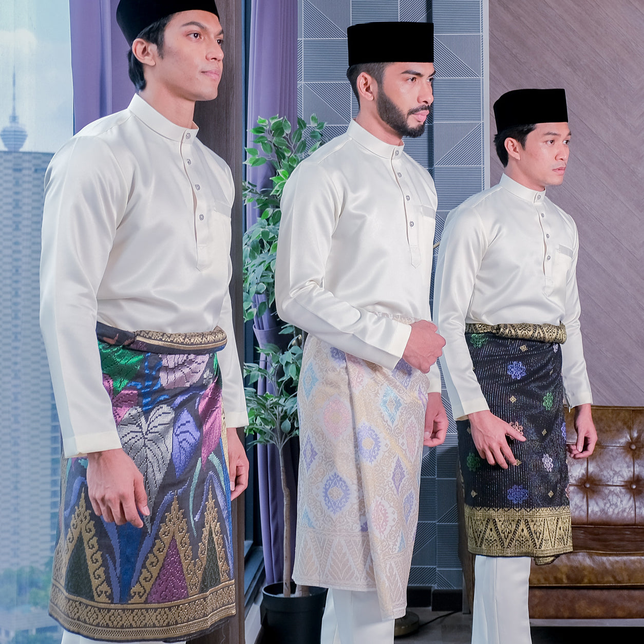 Baju Melayu Luxe - Offwhite