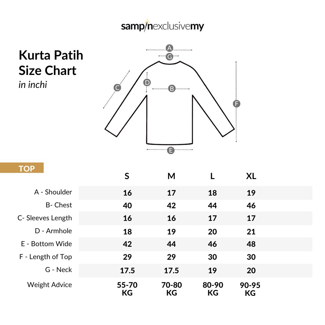 Kurta Patih Petak - Soft Blue