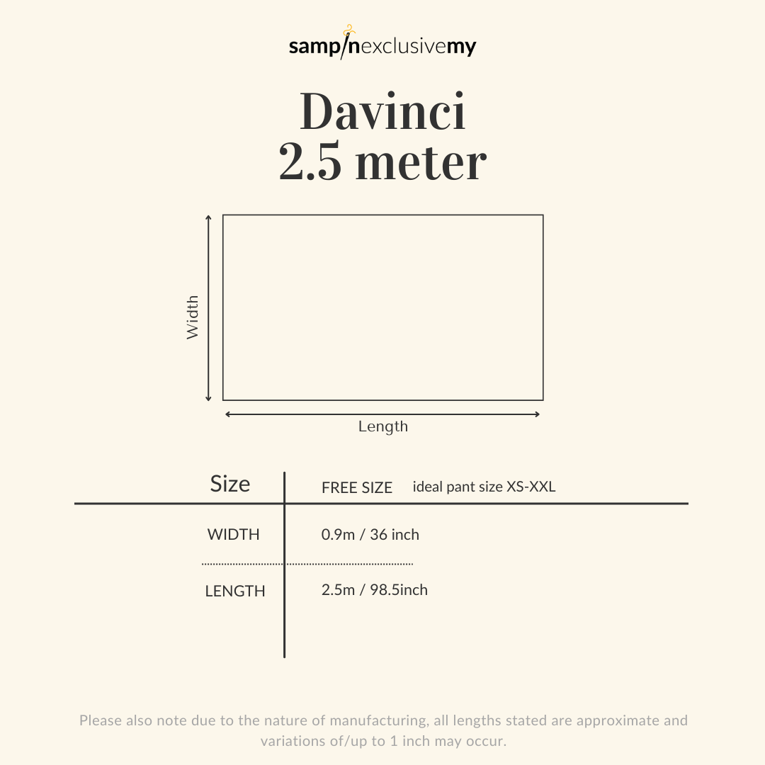 Davinci 218 - Softgreen Gold & Mix colour (2.5m) - SampinExclusiveMy