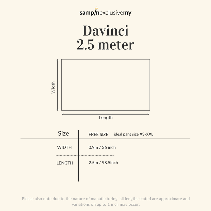 Davinci 53 -  Black silver & Mix colour (2.5m)