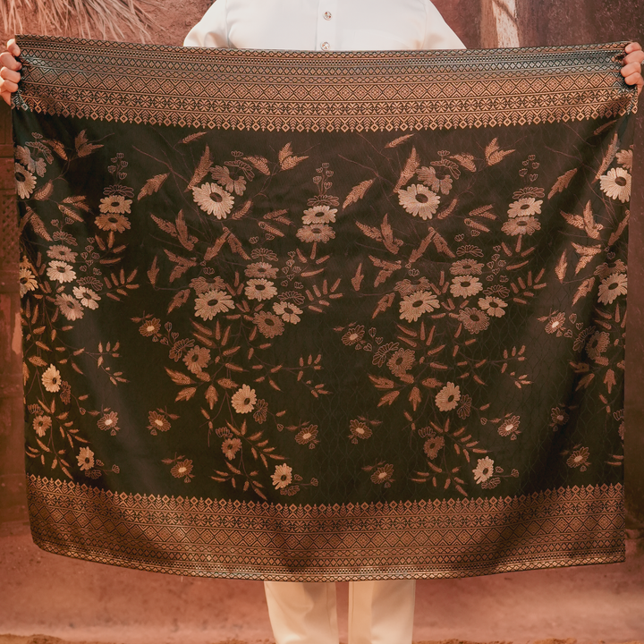 Seri Kenanga Original Sampin Adult - Black & Gold