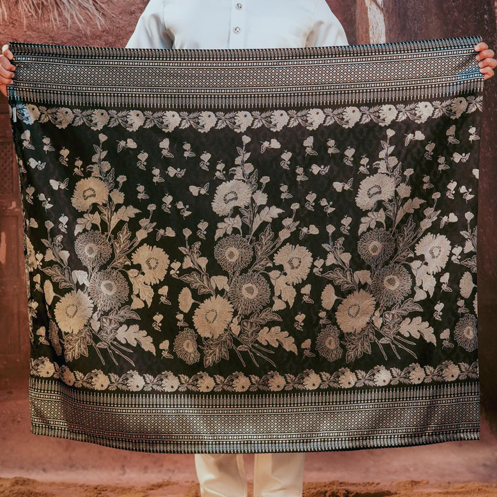 Kekwa Warisan Original Sampin Adult - Black & Silver - SampinExclusiveMy