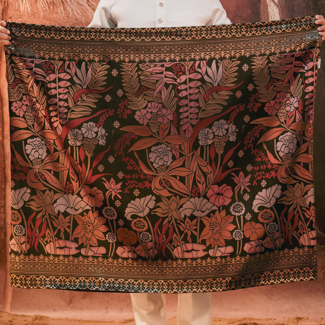 Rimba Hijau Original Sampin Adult - Maroon & Gold