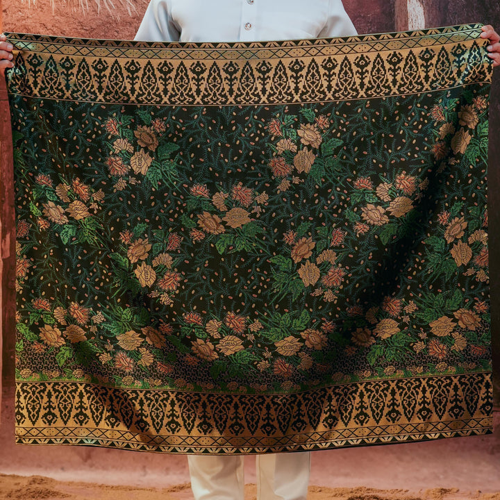 Seri Istana Original Sampin Adult - Green & Gold - SampinExclusiveMy