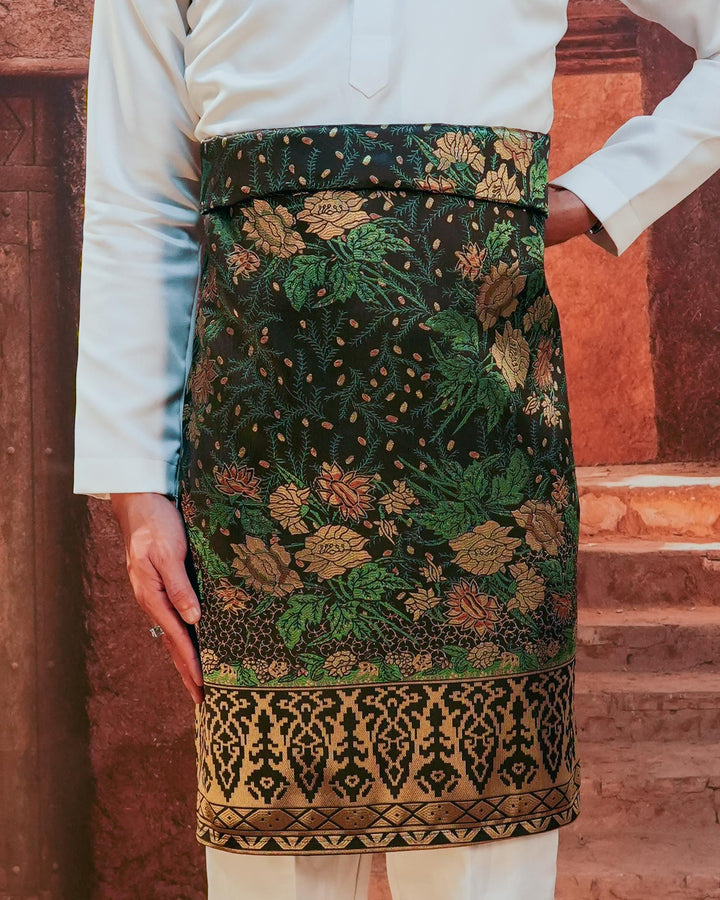 Seri Istana Original Sampin Adult - Green & Gold - SampinExclusiveMy
