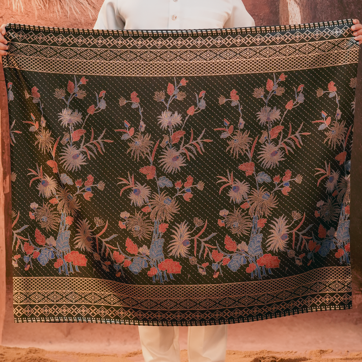 Purnama Original Sampin Adult - Navy Blue & Maroon