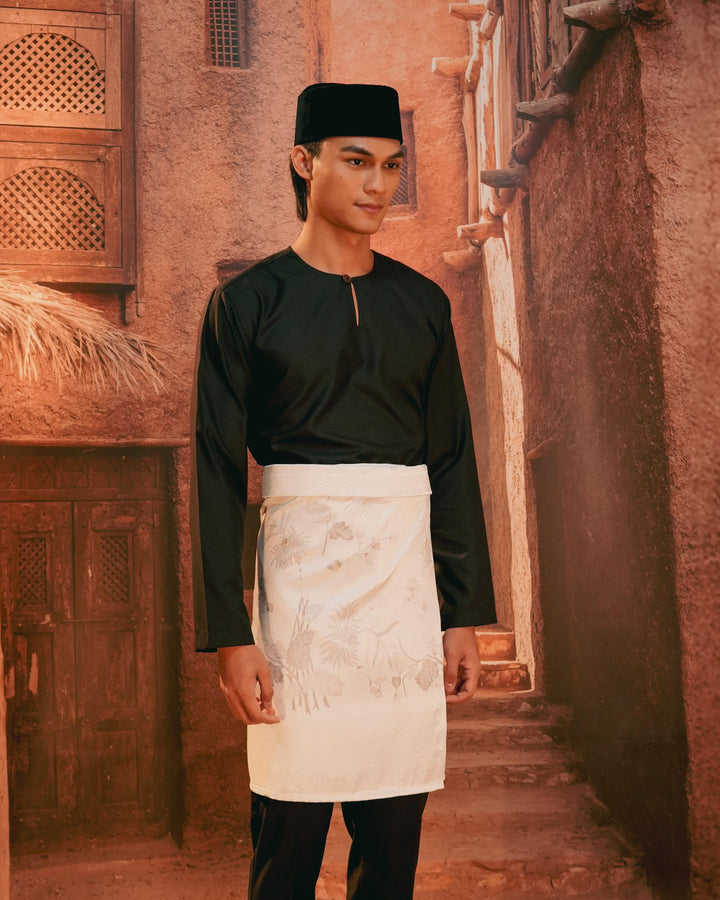 Purnama Instant Sampin Adult - Offwhite & Silver