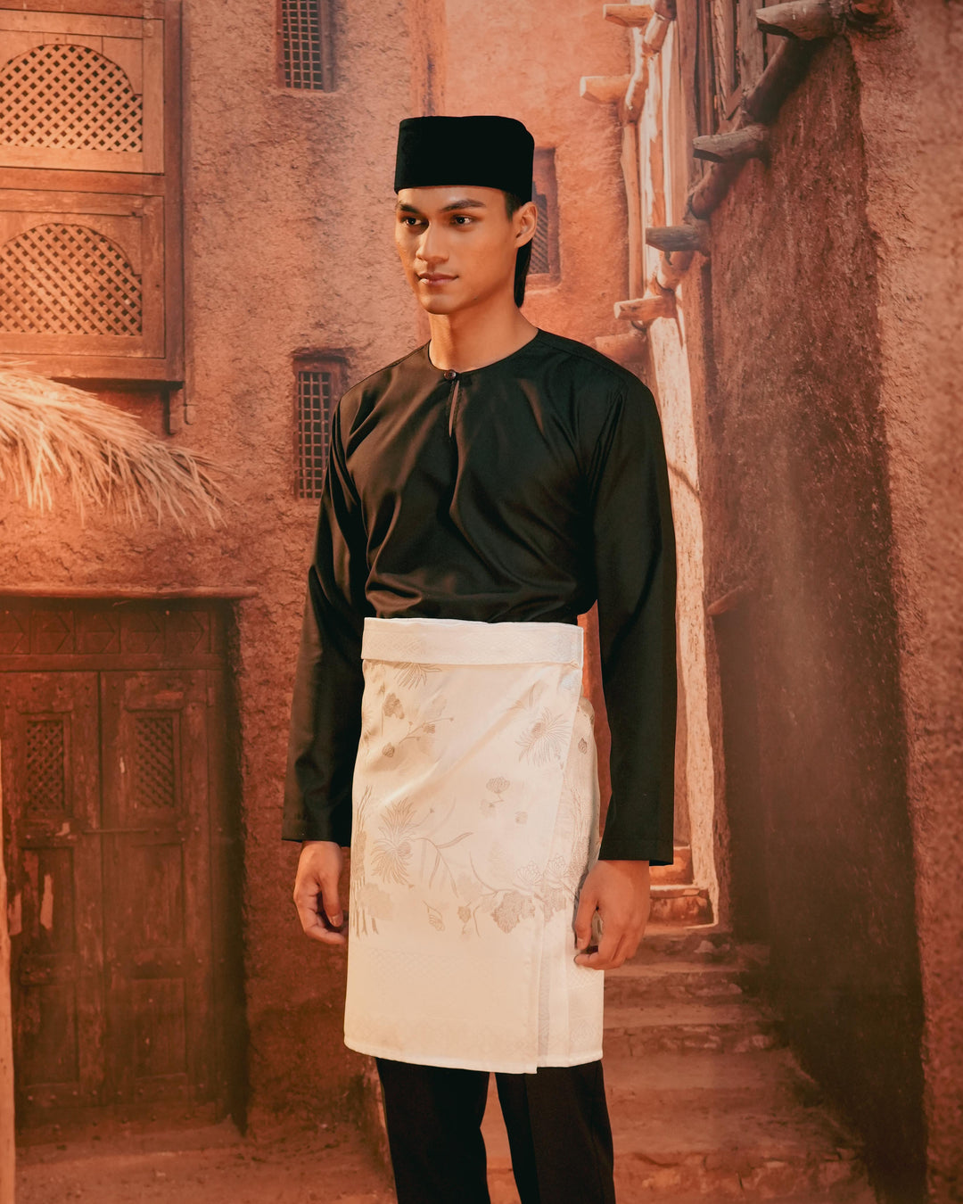 Purnama Instant Sampin Adult - Offwhite & Silver