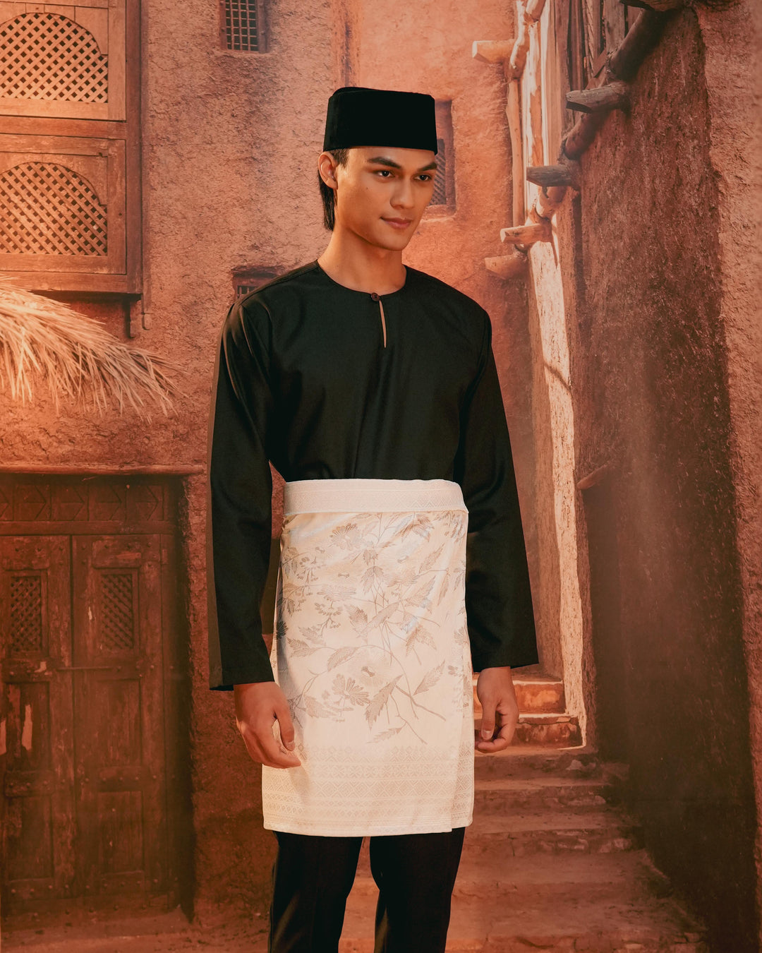 Seri Kenanga Instant Sampin Adult - Offwhite & Silver