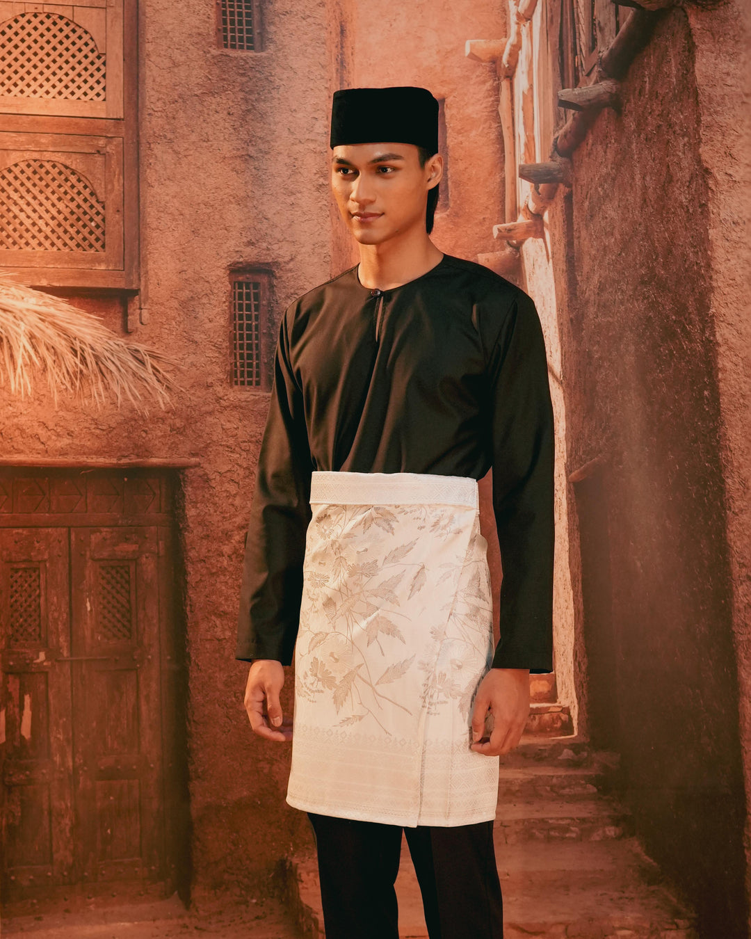 Seri Kenanga Instant Sampin Adult - Offwhite & Silver