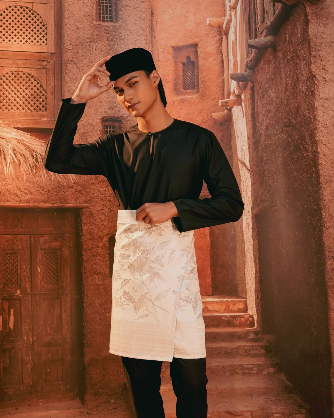 Seri Kenanga Instant Sampin Adult - Offwhite & Silver