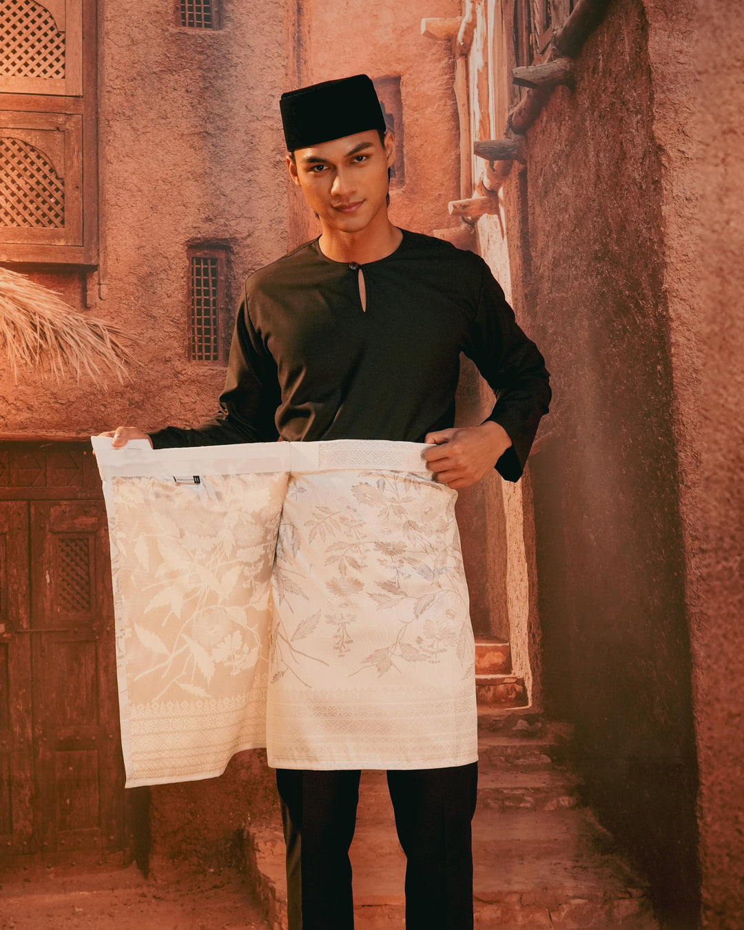 Seri Kenanga Instant Sampin Adult - Offwhite & Silver