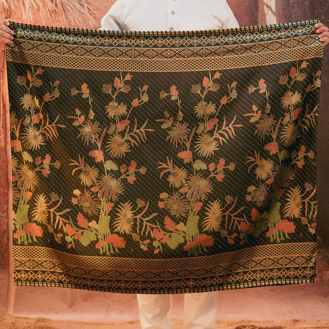 Purnama Original Sampin Adult - Green & Gold